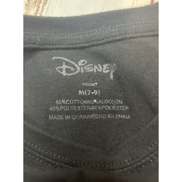 Disney’s Rose Gold Mickey Head On Black Hi Low Shirt EUC - Picture 5 of 5